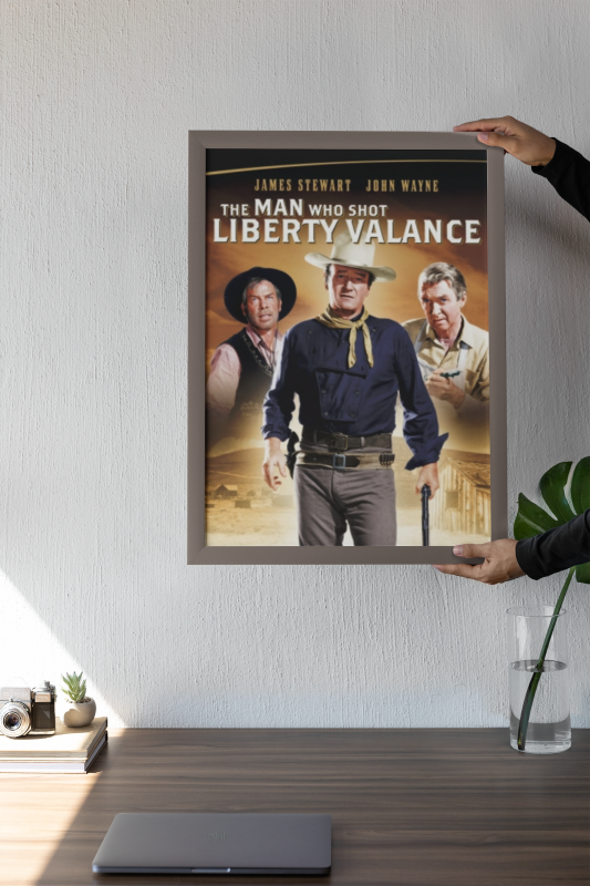 The Man Who Shot Liberty Valance Wooden Framed Poster