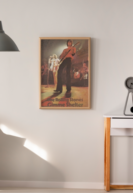 Gimme Shelter Wooden Framed Poster