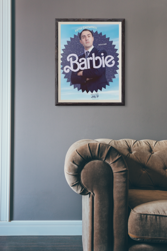 Barbie Wooden Framed Poster