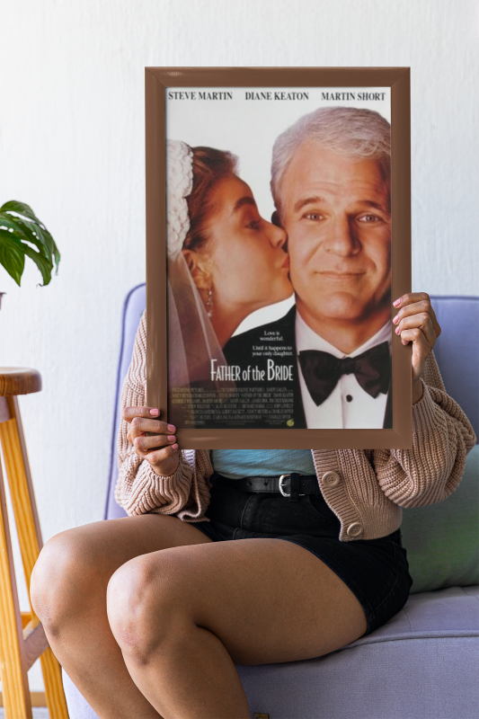 Father of the Bride Wooden Framed Poster