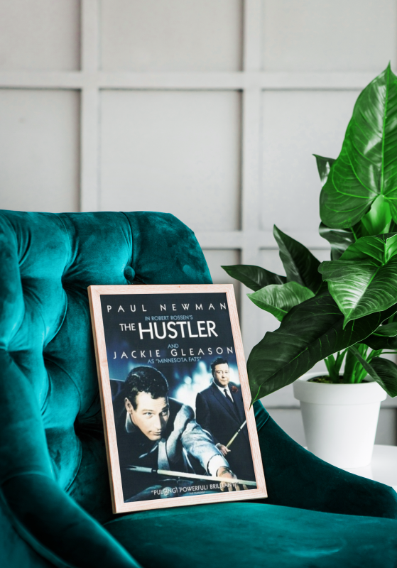 The Hustler Wooden Framed Poster